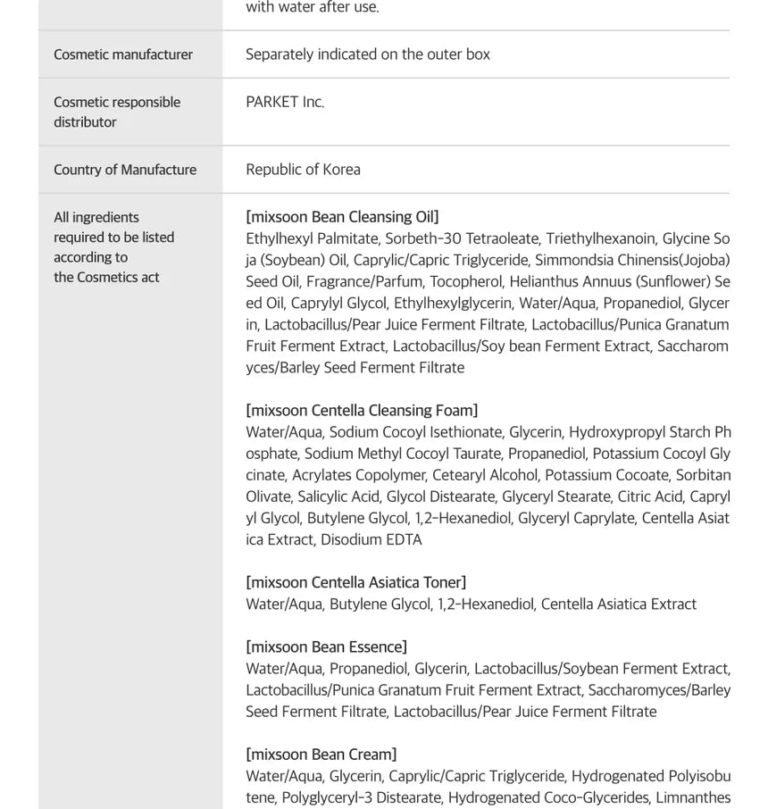 MIXSOON – Pure Glow Essentials Set