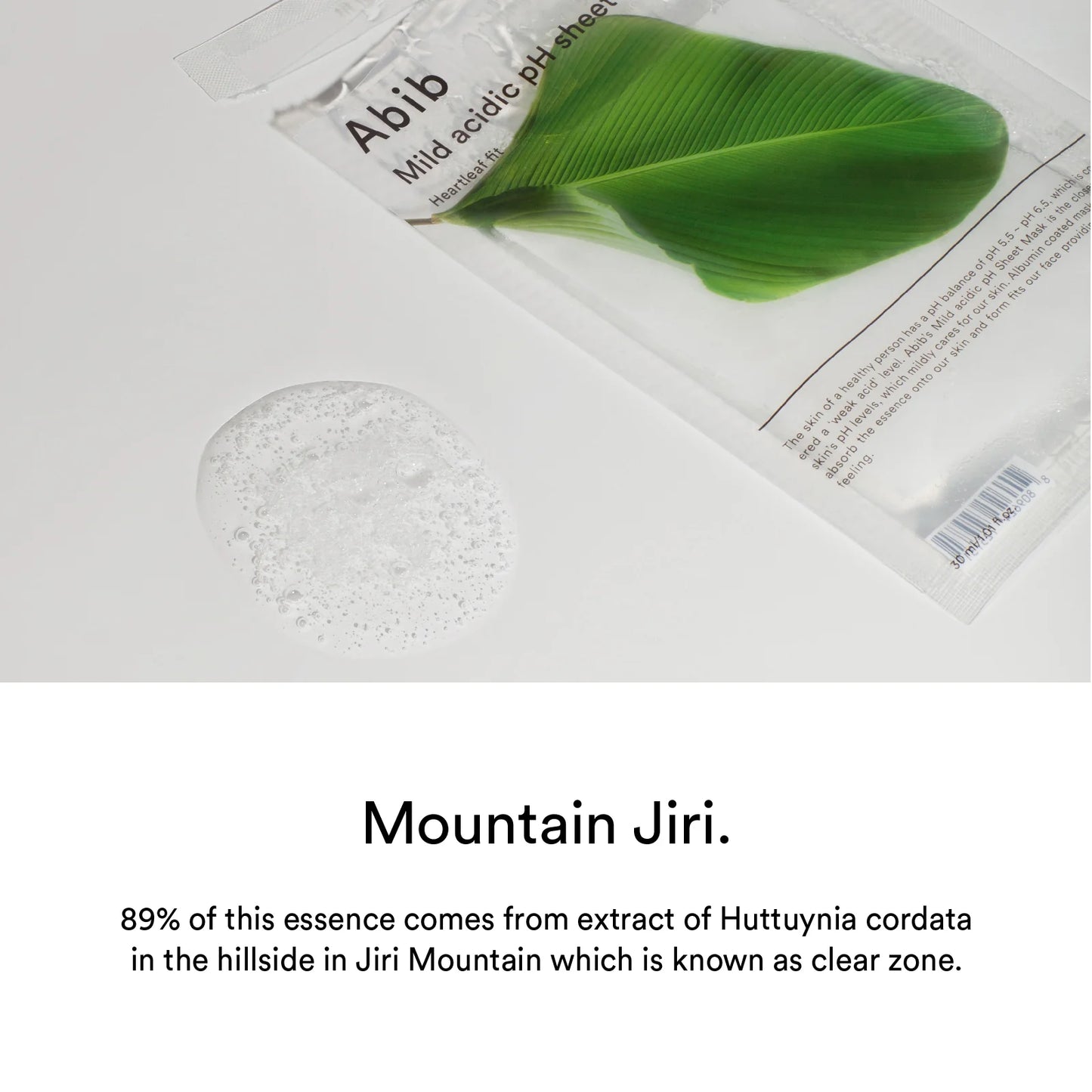 ABIB - Mild acidic pH sheet mask Heartleaf Fit [10pc]