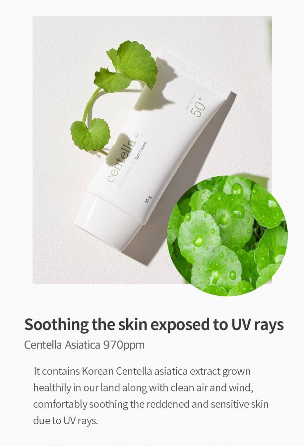 MIXSOON - Centella Sunscreen SPF50+ PA++++